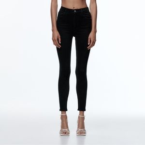 Zara high rise black skinny jeans size 6